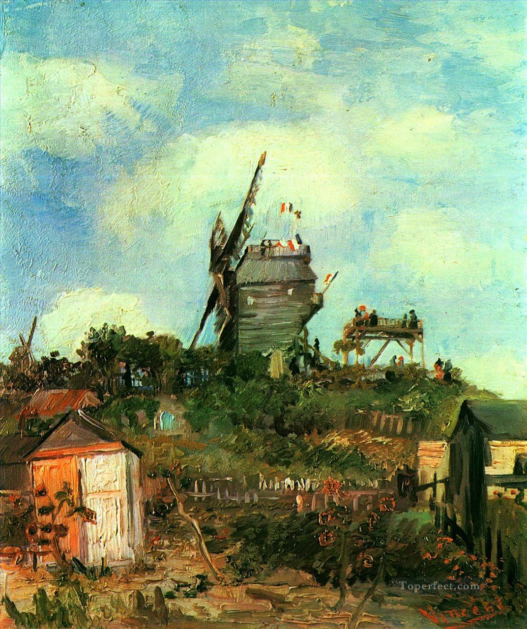 Le Moulin de la Gallette 3 Vincent van Gogh Oil Paintings